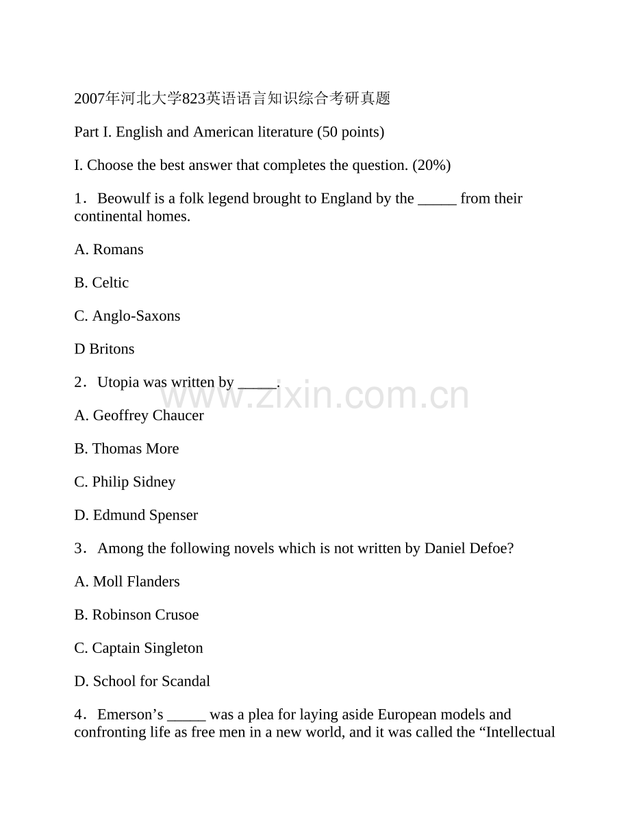 河北大学外国语学院823英语语言知识综合历年考研真题汇编(1).pdf_第3页