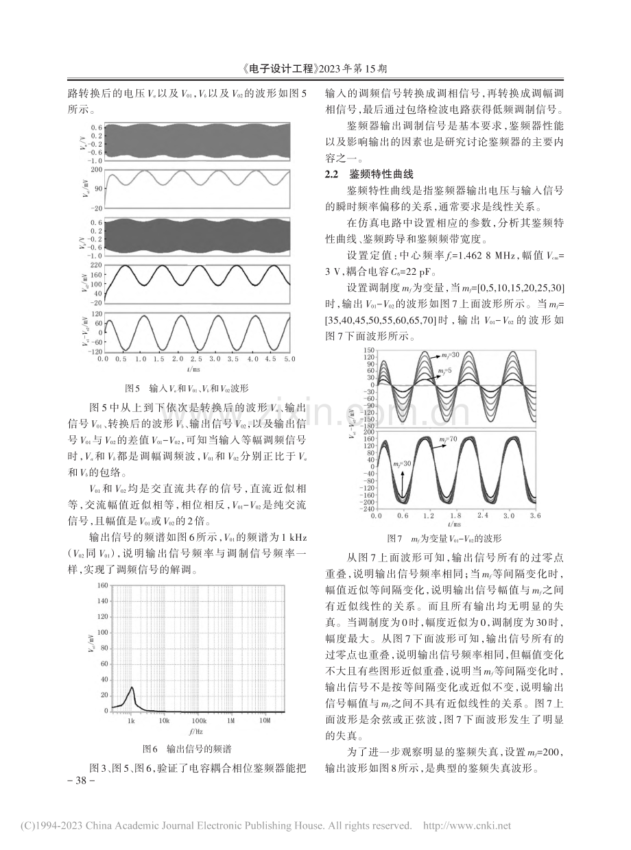 电容耦合相位鉴频器性能仿真分析_王红霞.pdf_第3页