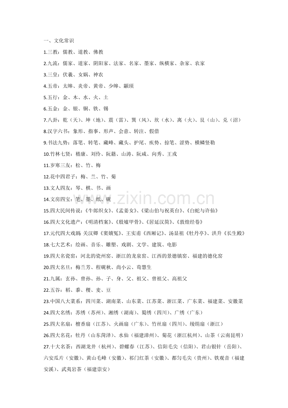 初中语文文学常识大盘点.docx_第1页