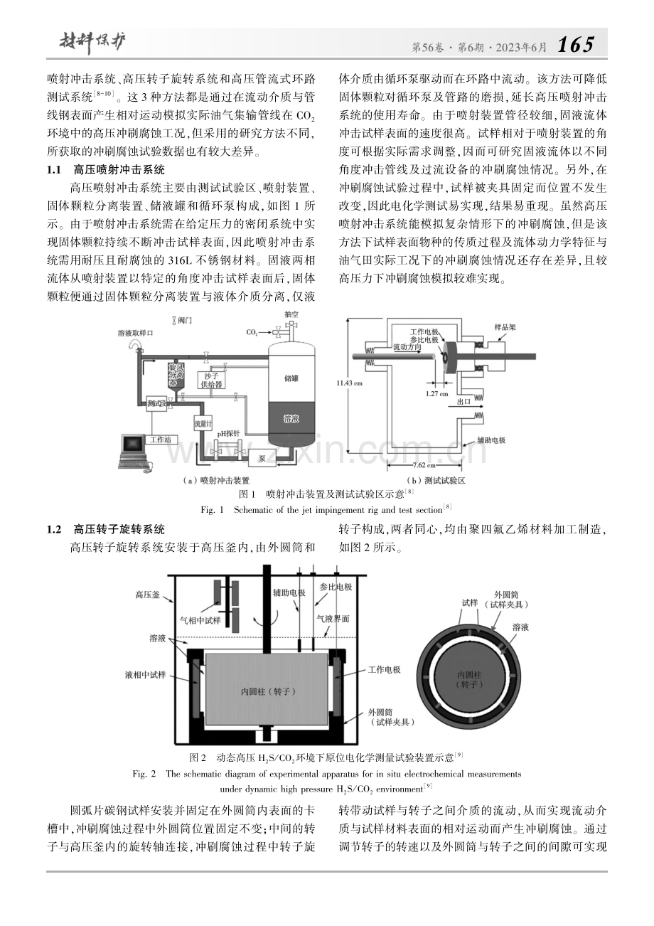 CO_2环境中管线钢高压冲刷腐蚀研究进展_吕童.pdf_第2页