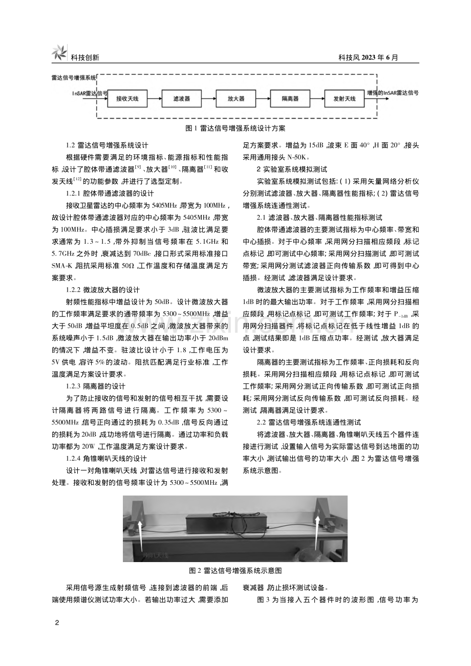 雷达信号增强系统设计及开发_徐航.pdf_第2页