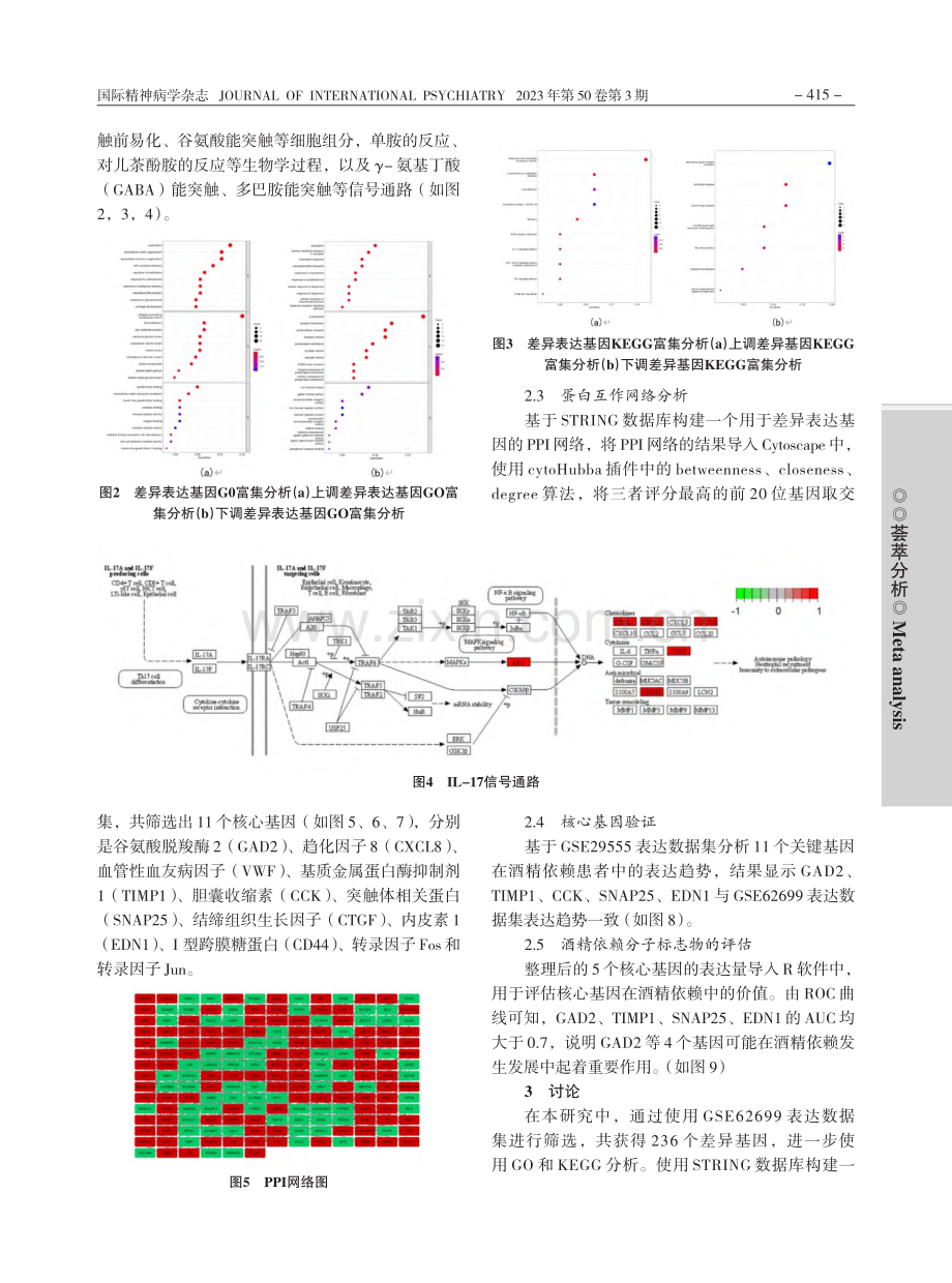 基于GEO数据库的酒精依赖...差异表达基因生物信息学分析_李幼东.pdf_第3页