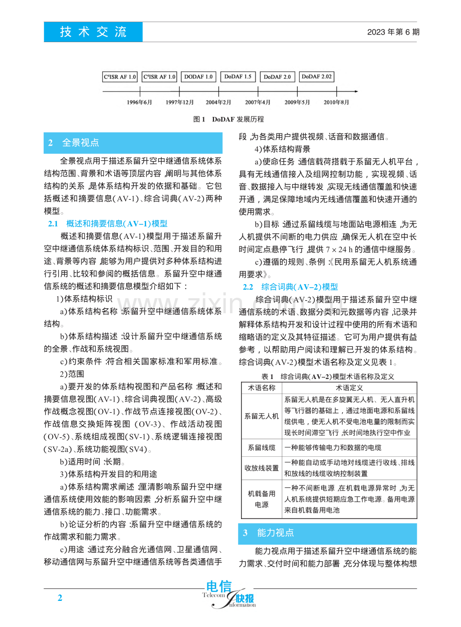 基于DoDAF_2.02的...留升空中继通信系统需求分析_郎为民.pdf_第2页