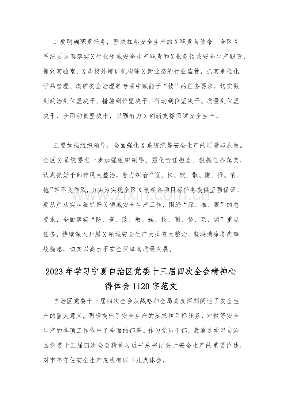 2篇范文：2023年学习宁夏自治区党委十三届四次全会精神心得体会.docx_第2页