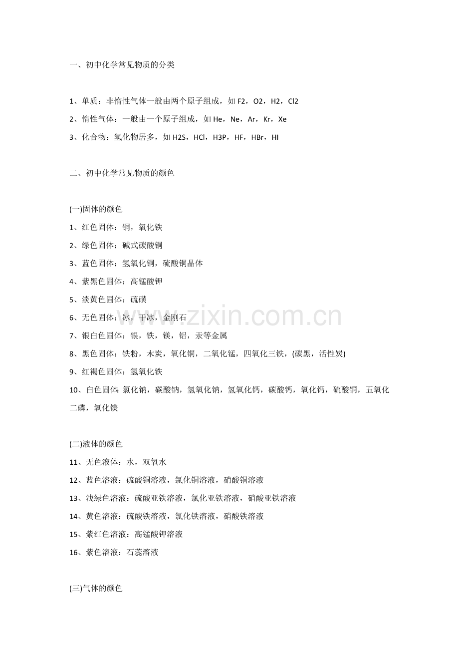 初中化学全册常考知识点清单.docx_第1页