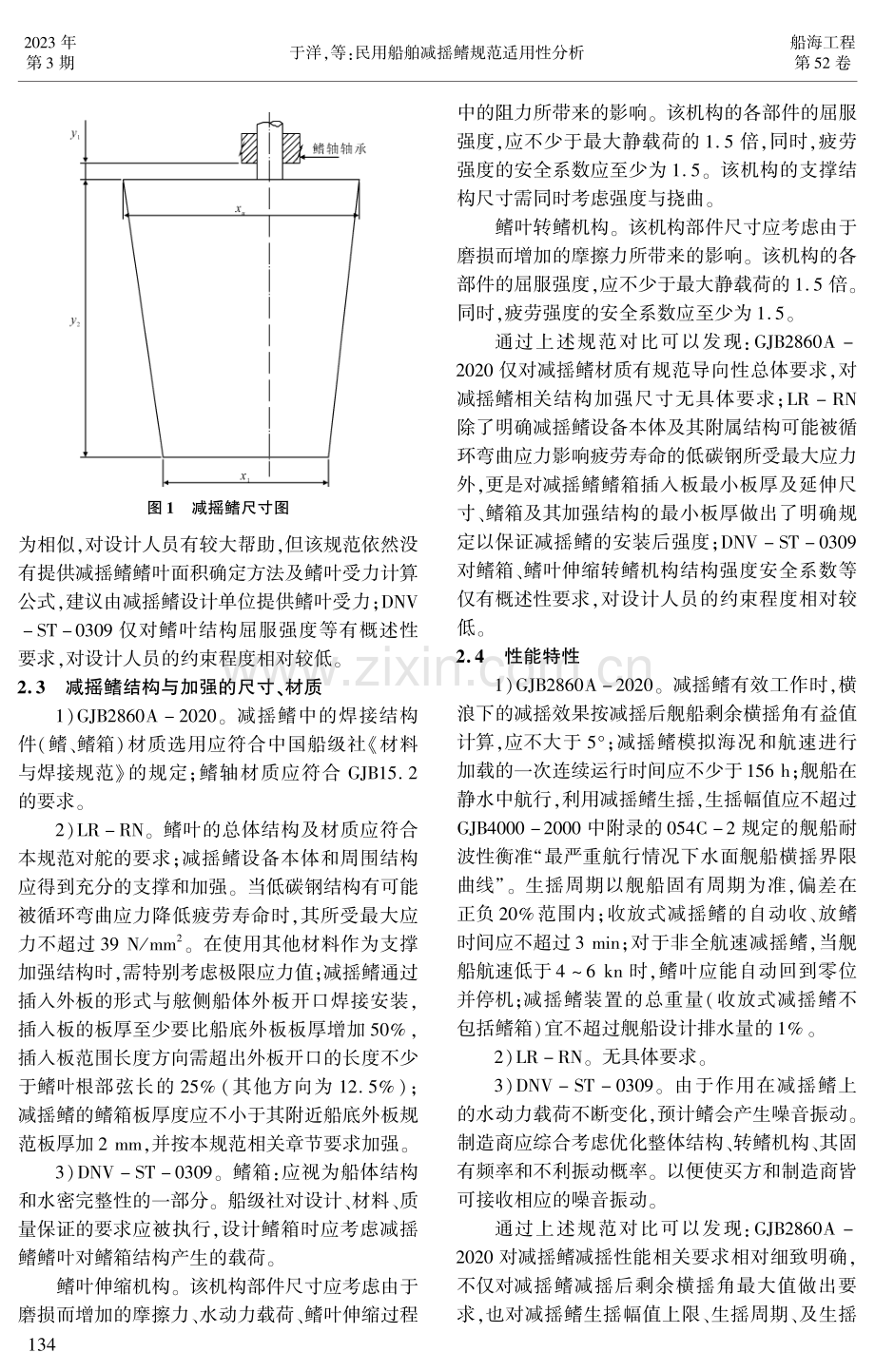 民用船舶减摇鳍规范适用性分析.pdf_第3页