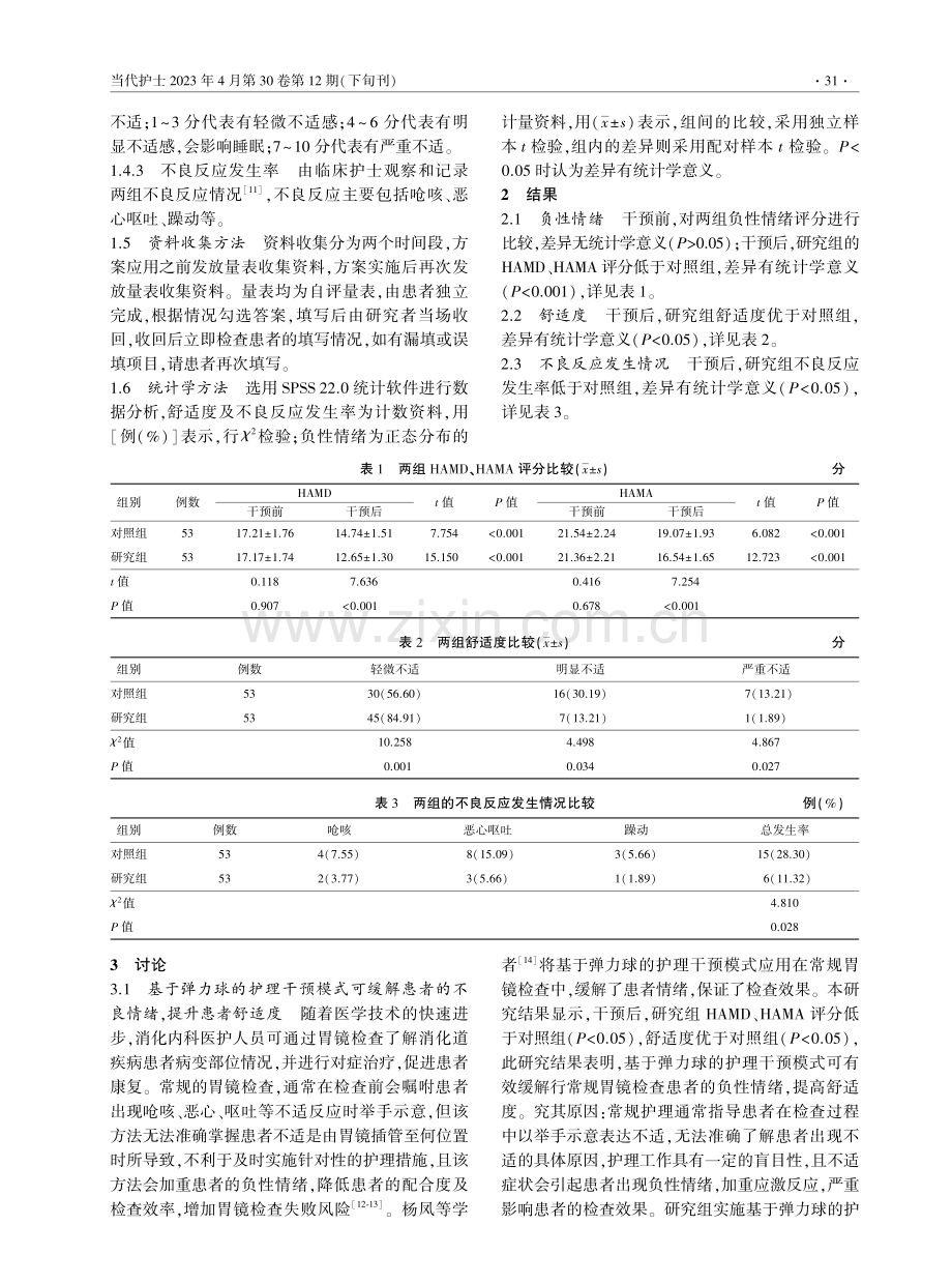 基于弹力球的护理干预模式对行常规胃镜检查患者的影响.pdf_第3页