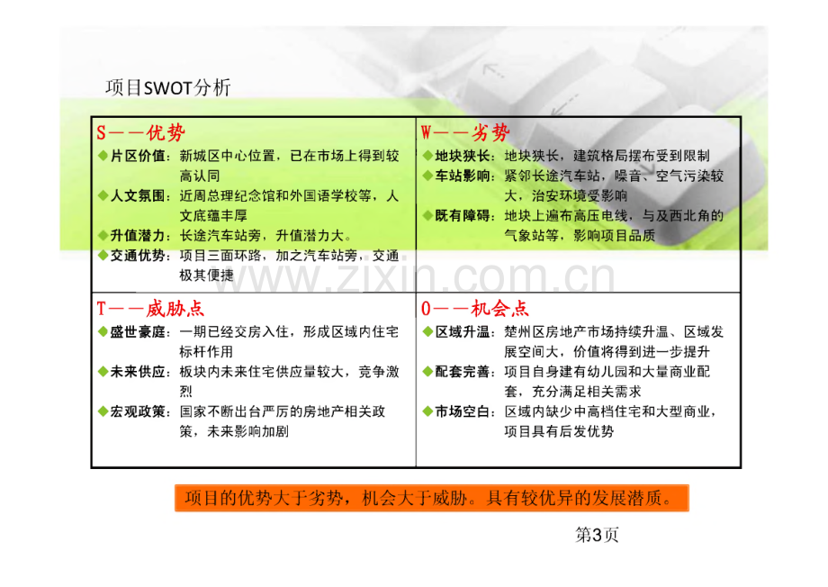 房地产经典项目SWOT分析.pdf_第3页