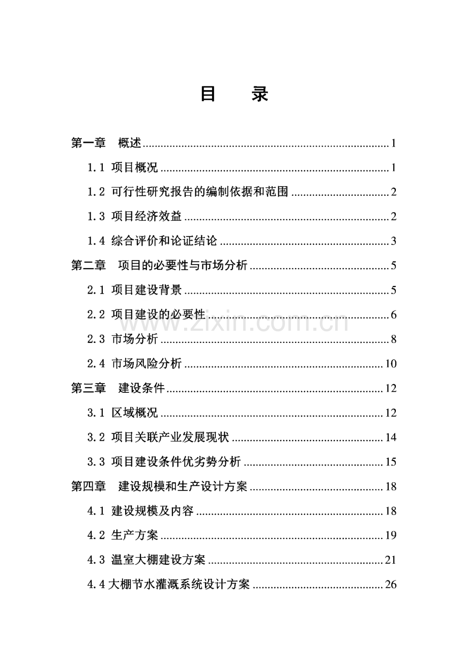 某乡大棚蔬菜示范种植基地项目可行性研究报告.pdf_第2页