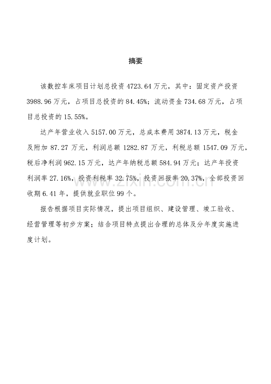 年产xx台数控车床项目可研报告.pdf_第2页