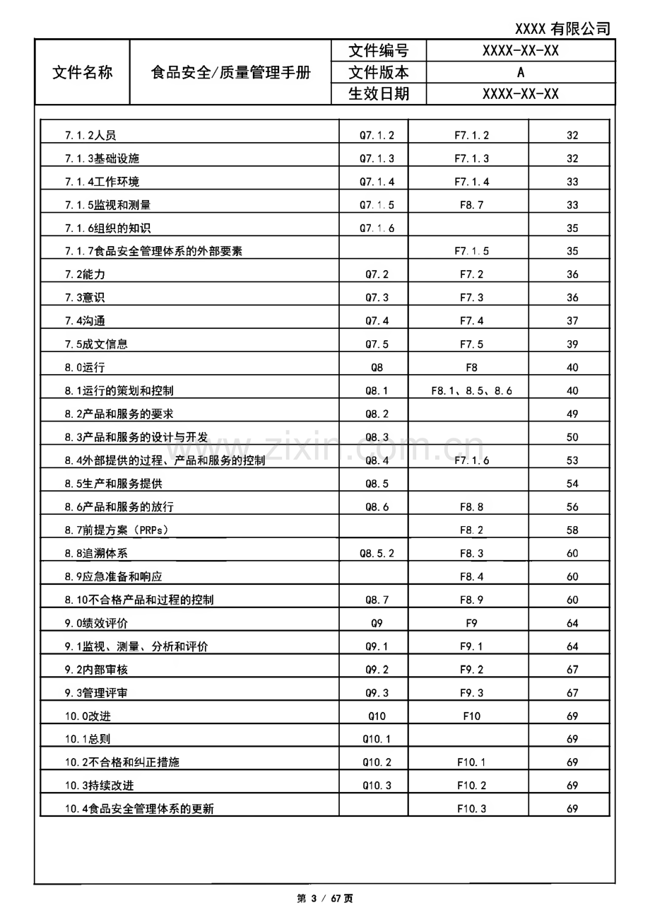 某食品公司安全-质量管理手册.pdf_第3页