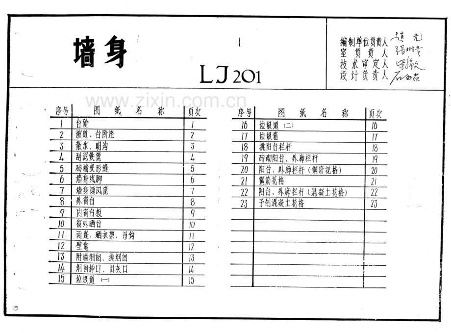 LJ201 建筑配件通用图集 墙身配件.pdf_第3页