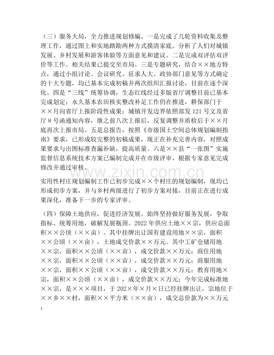 XX县自然资源局2022年工作总结.docx_第2页