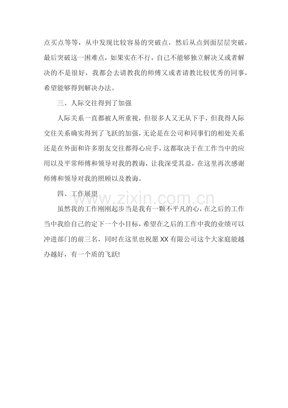 公司业务员转正总结.docx_第2页