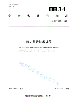 DB34_T 3721-2020荷花盆栽技术规程(高清正版）.pdf