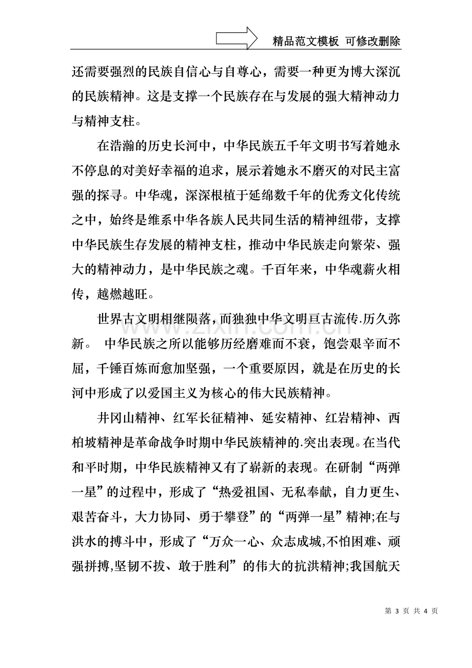 中华魂征文演讲稿范文.docx_第3页