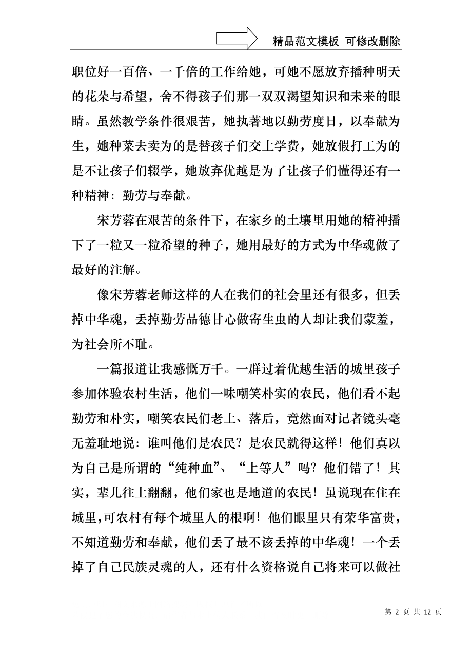 中华魂演讲稿范文集锦六篇1.docx_第2页