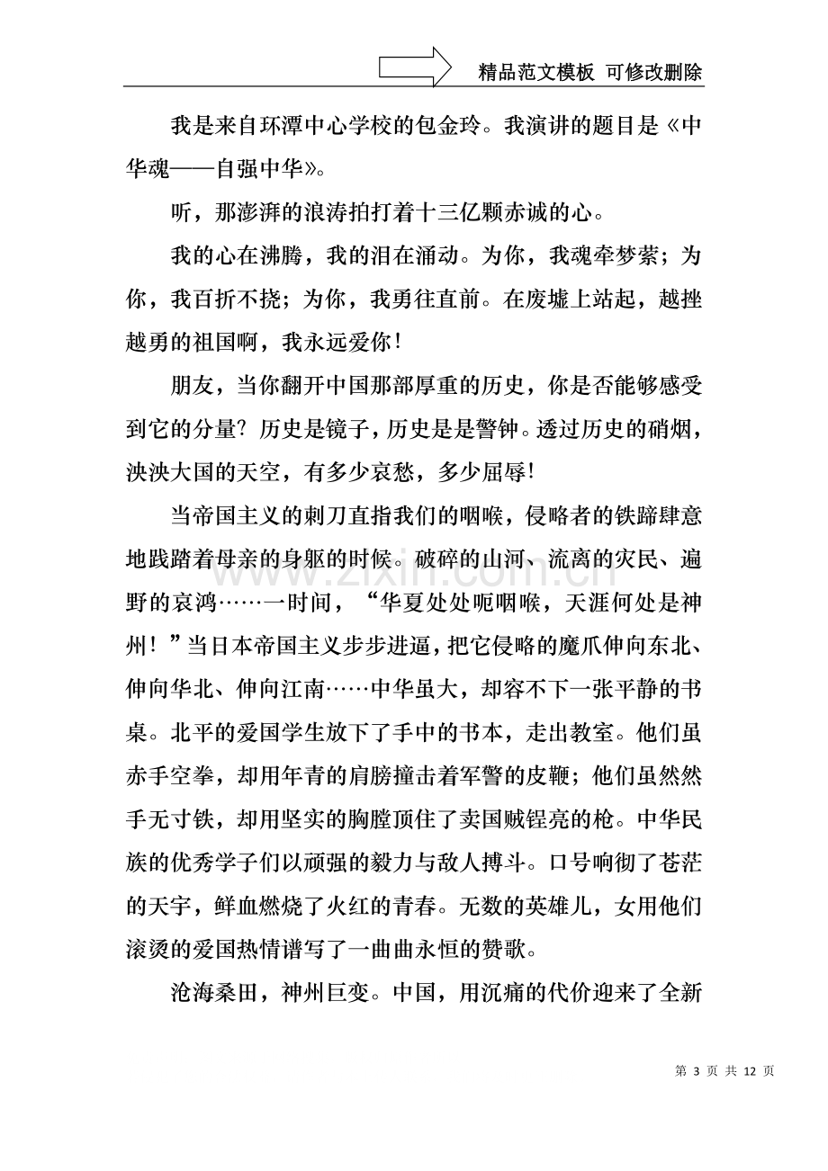 中华魂演讲稿集合六篇1.docx_第3页