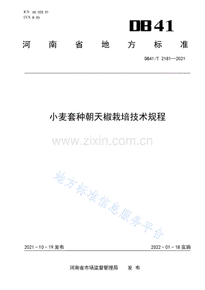 (高清版）DB41_T 2181-2021小麦套种朝天椒栽培技术规程.pdf