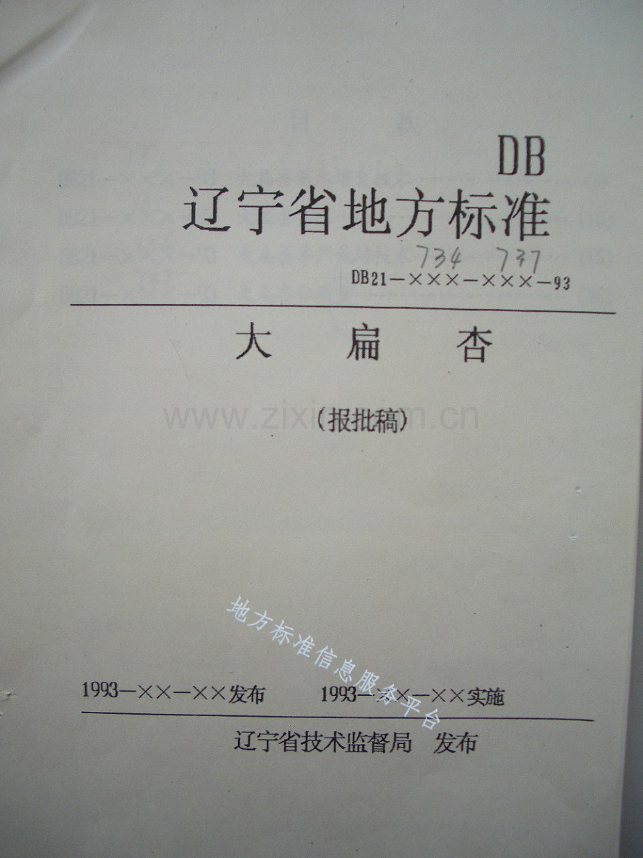 DB21_T 734-737-1993+大扁杏 苗木(1).pdf_第1页