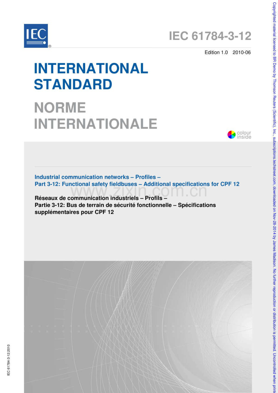 IEC 61784-3-12-2010（高清正版）.docx_第1页