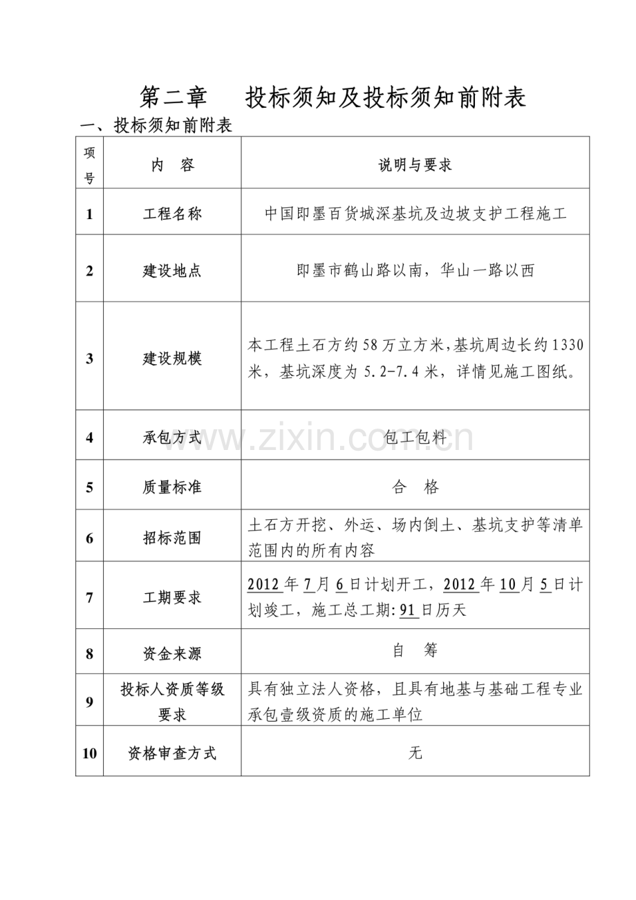 土石方施工招标文件清单（精品）.pdf_第2页