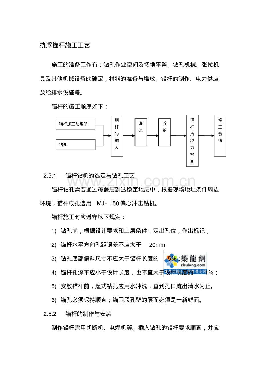 抗浮锚杆施工工艺..pdf_第1页