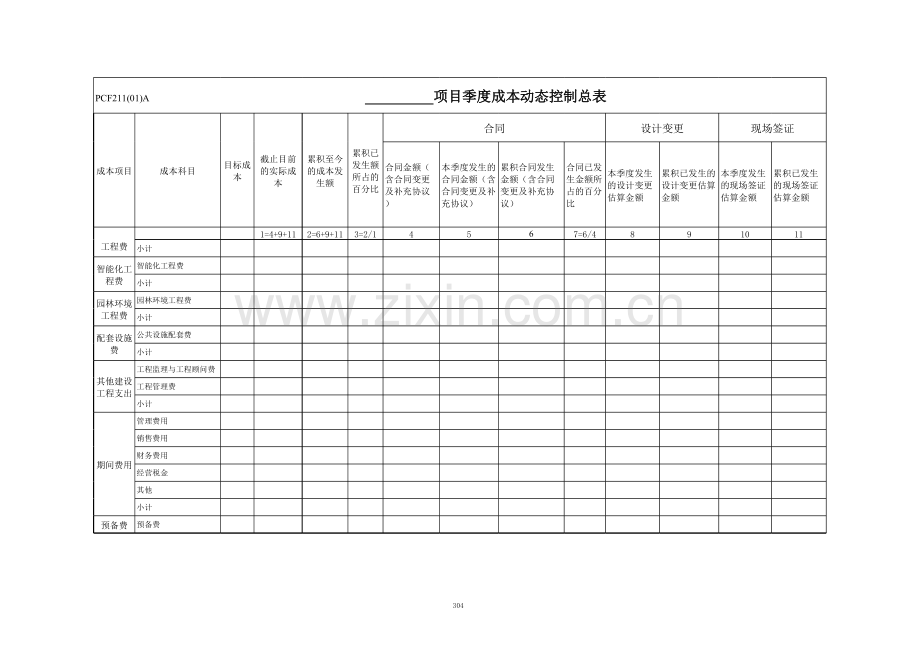 项目成本动态控制表.xls_第2页