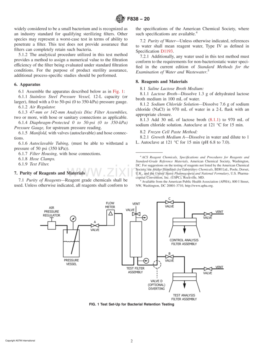ASTM F838-20 测定液体过滤用膜过滤器的细菌保留率的标准试验方法 (1).pdf_第2页