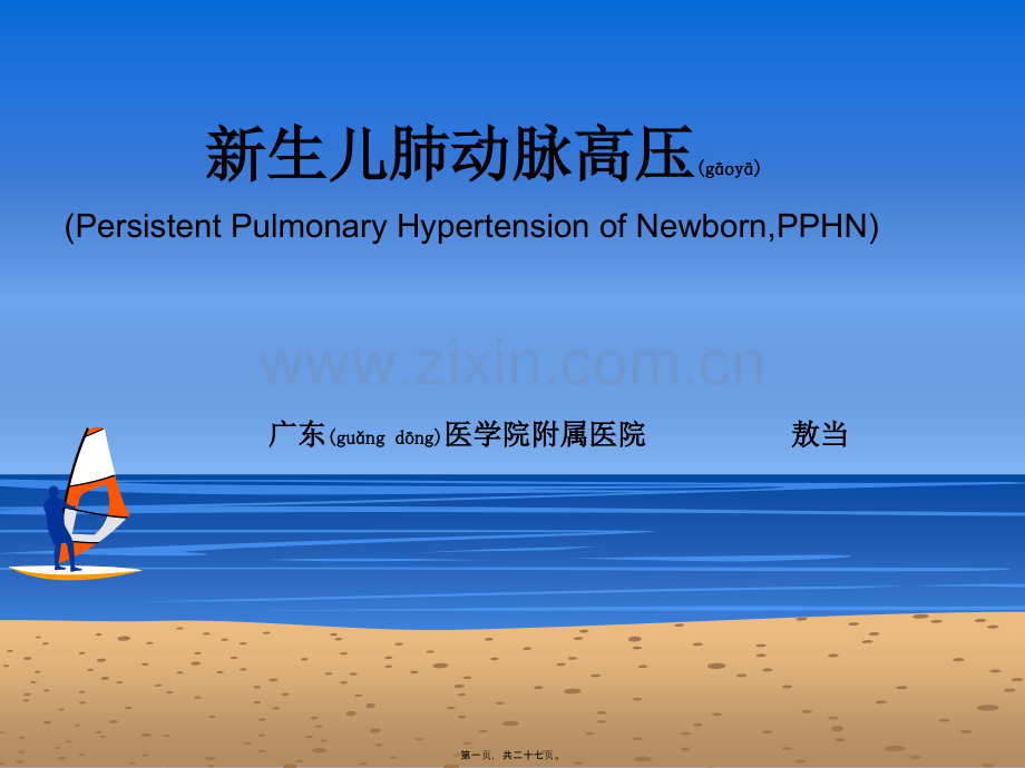 胎儿持续肺动脉高压PPHN.ppt_第1页