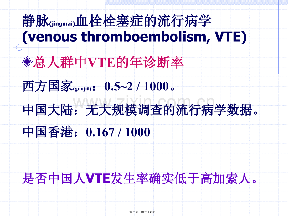 中国静脉血栓栓塞症研究现状.ppt_第2页