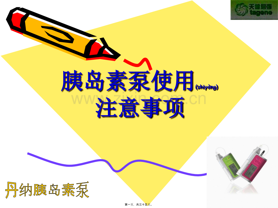 胰岛素泵使用注意事项.ppt.ppt_第1页