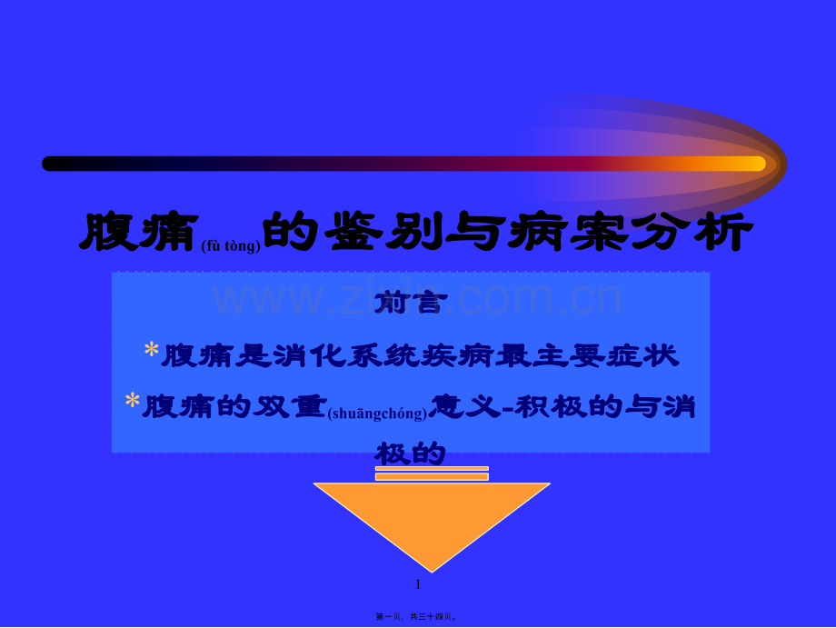 学术讨论—腹痛的鉴别与案例分析.ppt_第1页