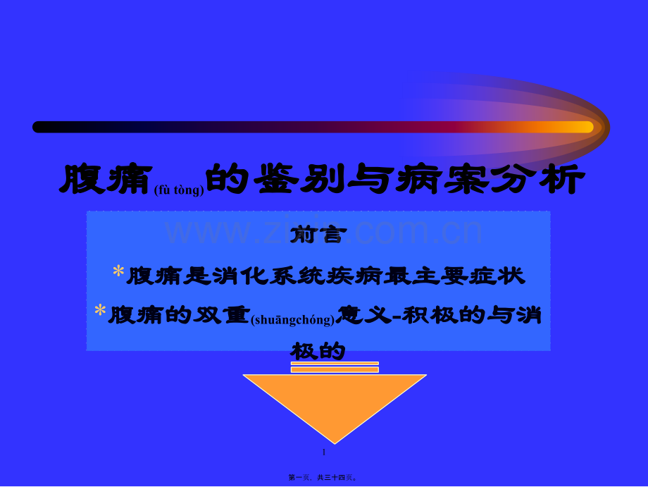 腹痛的鉴别与病案分析讲解.ppt_第1页