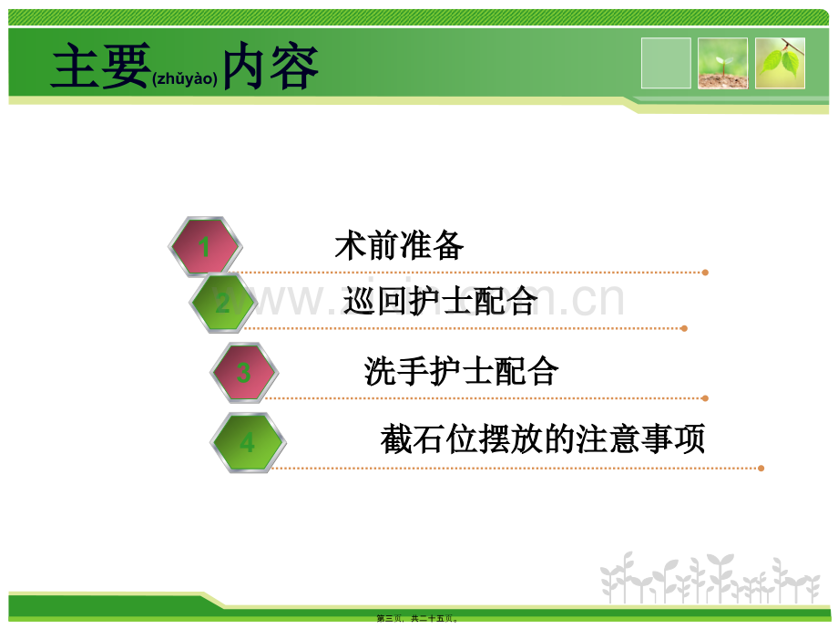 腹腔镜下广泛子宫切除及盆腔淋巴结清扫术的手术配合讲诉.ppt_第3页