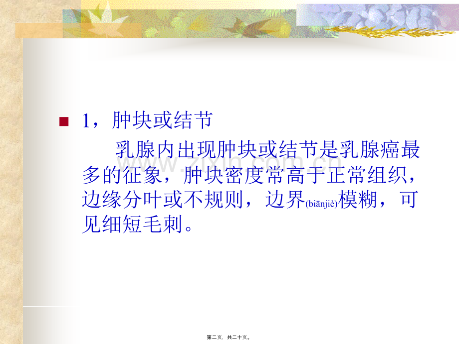 学术讨论—乳腺癌的X线影像学表现.ppt_第2页