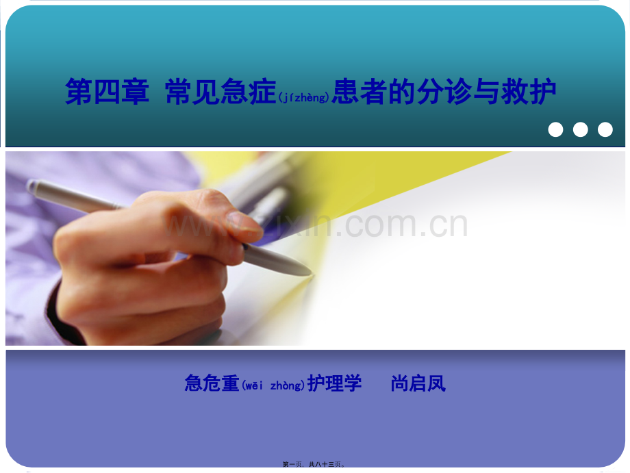 第四章急诊科分诊.ppt_第1页