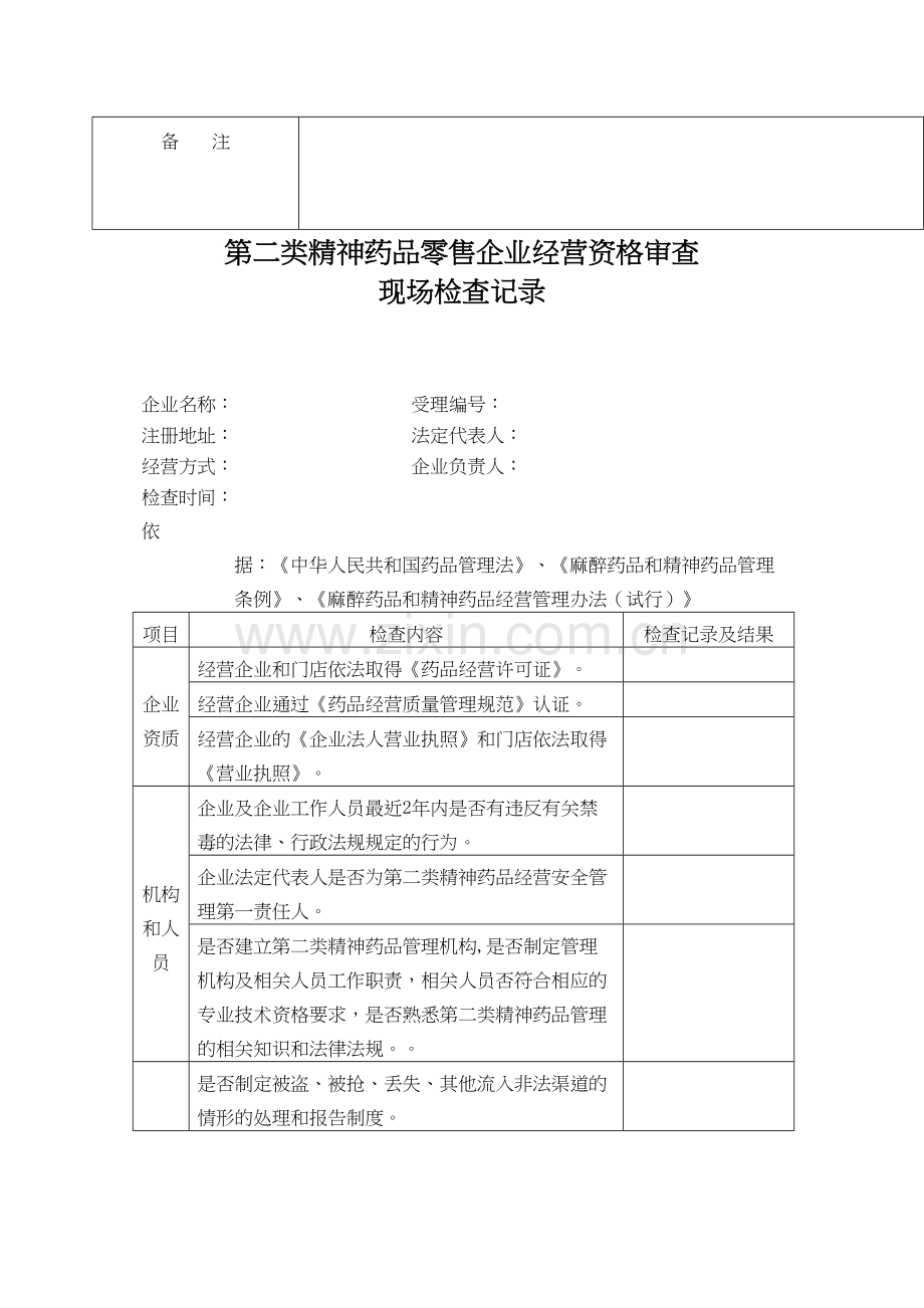 第二类精神药品制剂指定经营单位(零售)申请表.docx_第2页