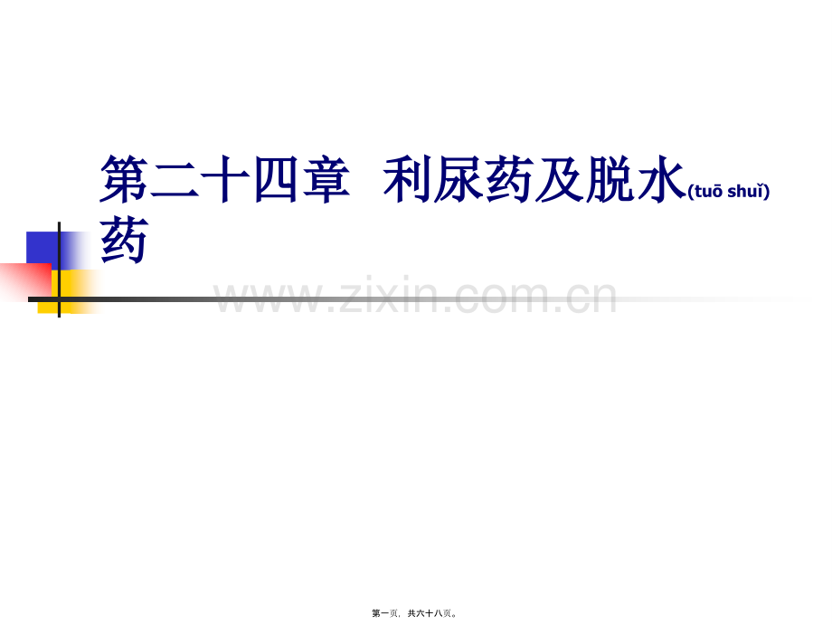 学术讨论—第二十四章--利尿药.ppt_第1页