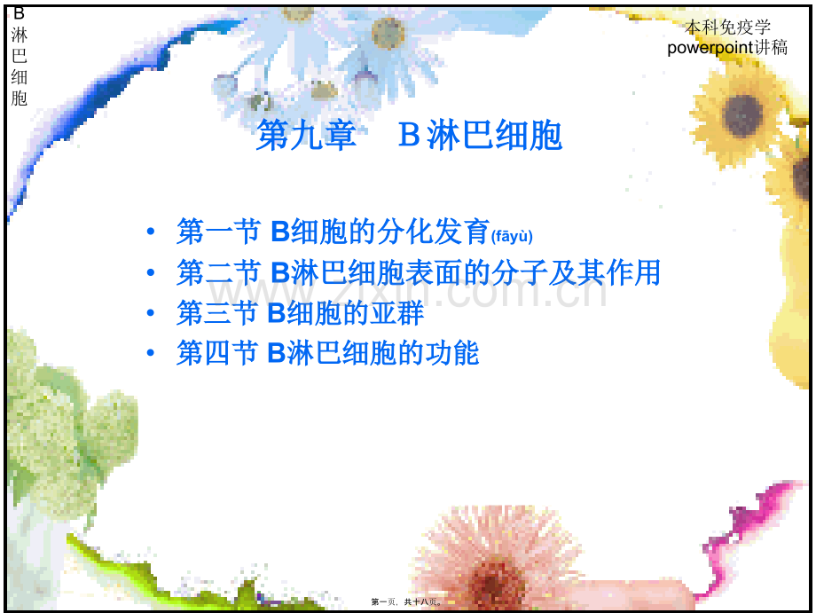 学术讨论—第九章-B淋巴细胞2009.01.ppt_第1页