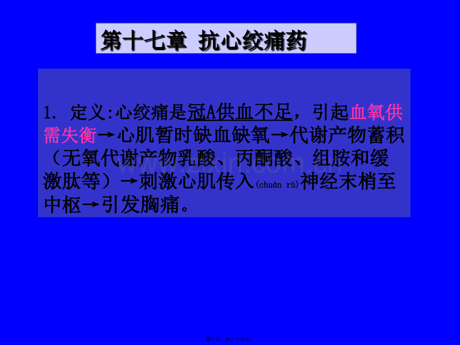 第十七章-抗心绞痛药.ppt_第1页