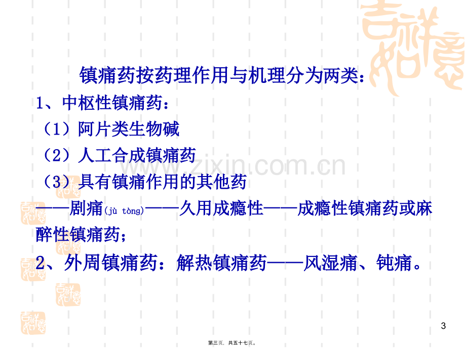 学术讨论—第十七章--镇痛药.ppt_第3页