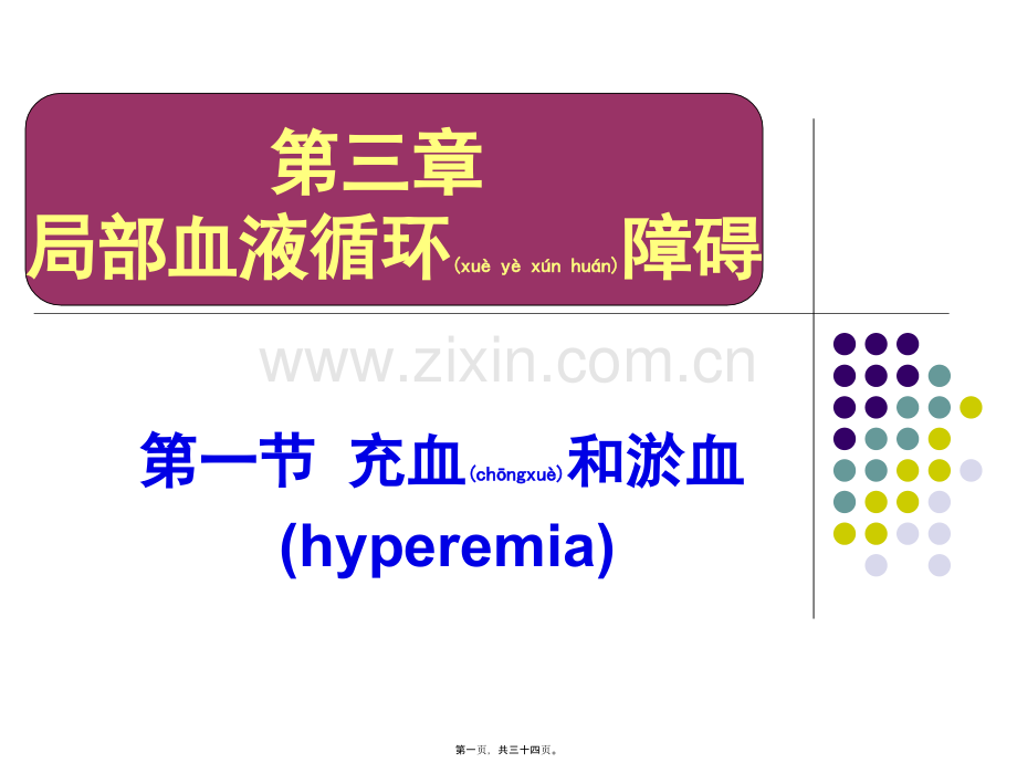 学术讨论—第四章-局部血液循环障碍.ppt_第1页