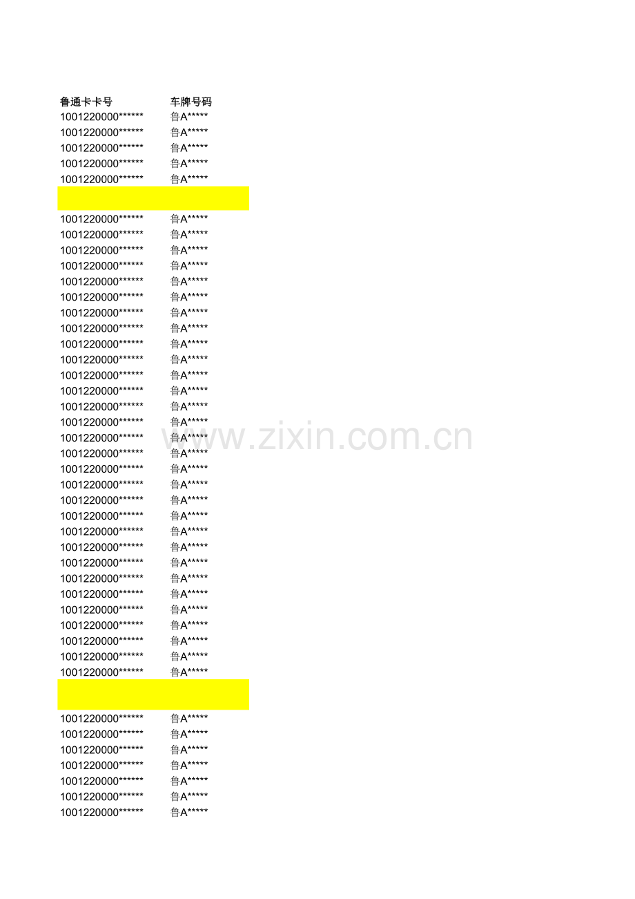 月度高速费报销表模板.xls_第1页