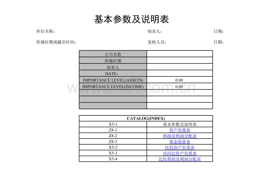 财务分析报表系统模板.xls_第1页