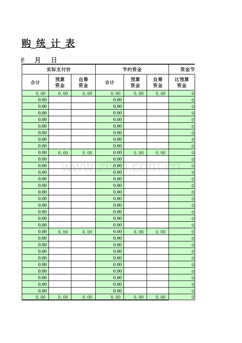 分散采购统计表模板.xls_第2页