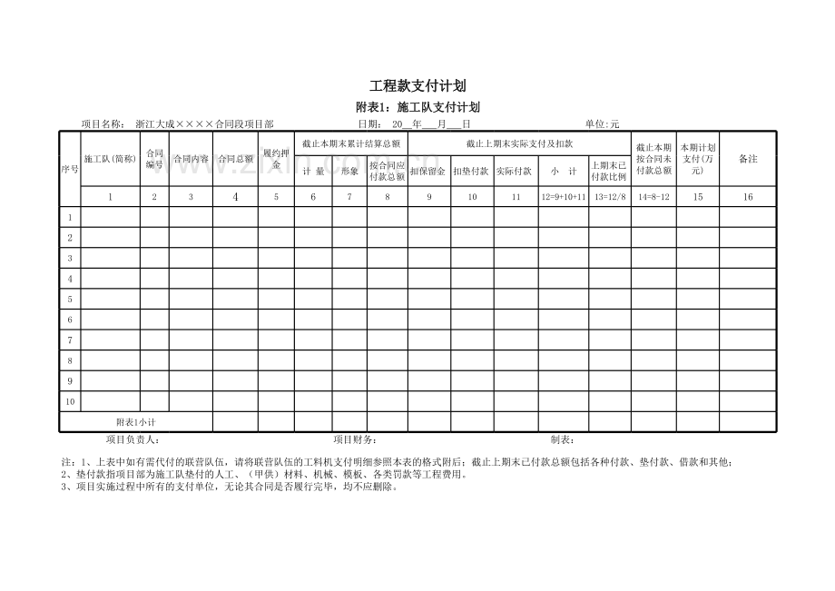 工程支付审批表模板.xls_第3页