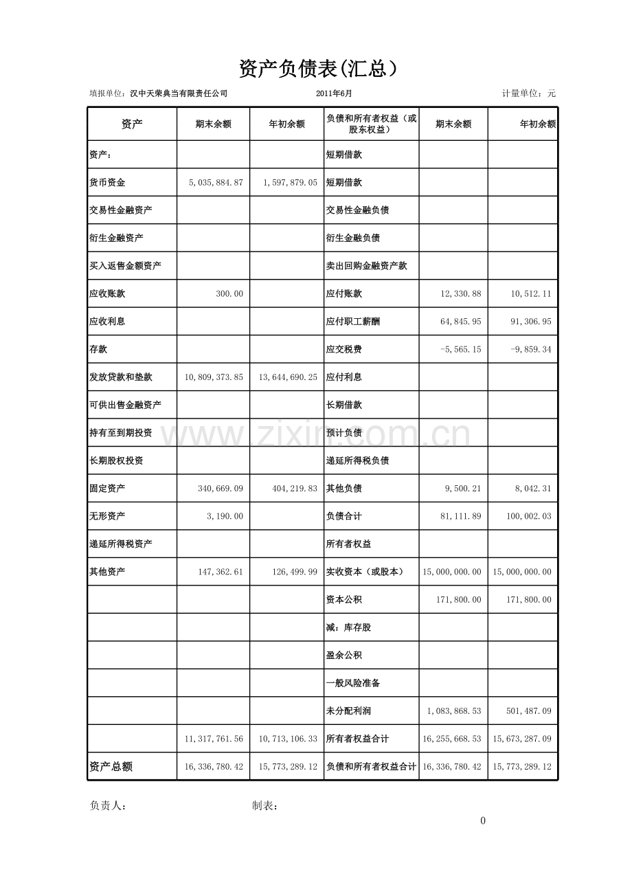 典当报表合并模板.xls_第1页