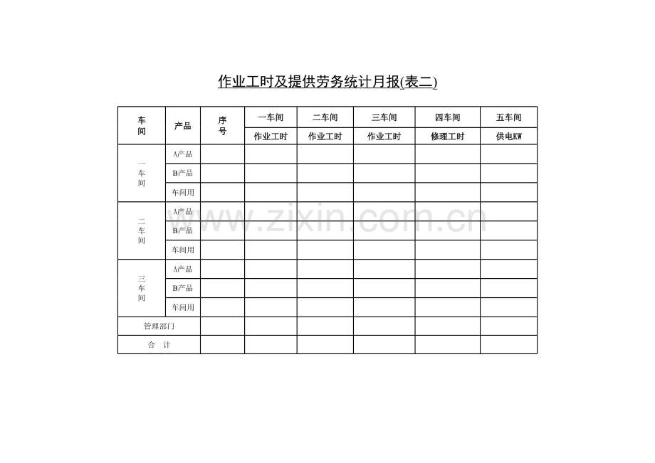 系列成本核算表模板.xls_第2页