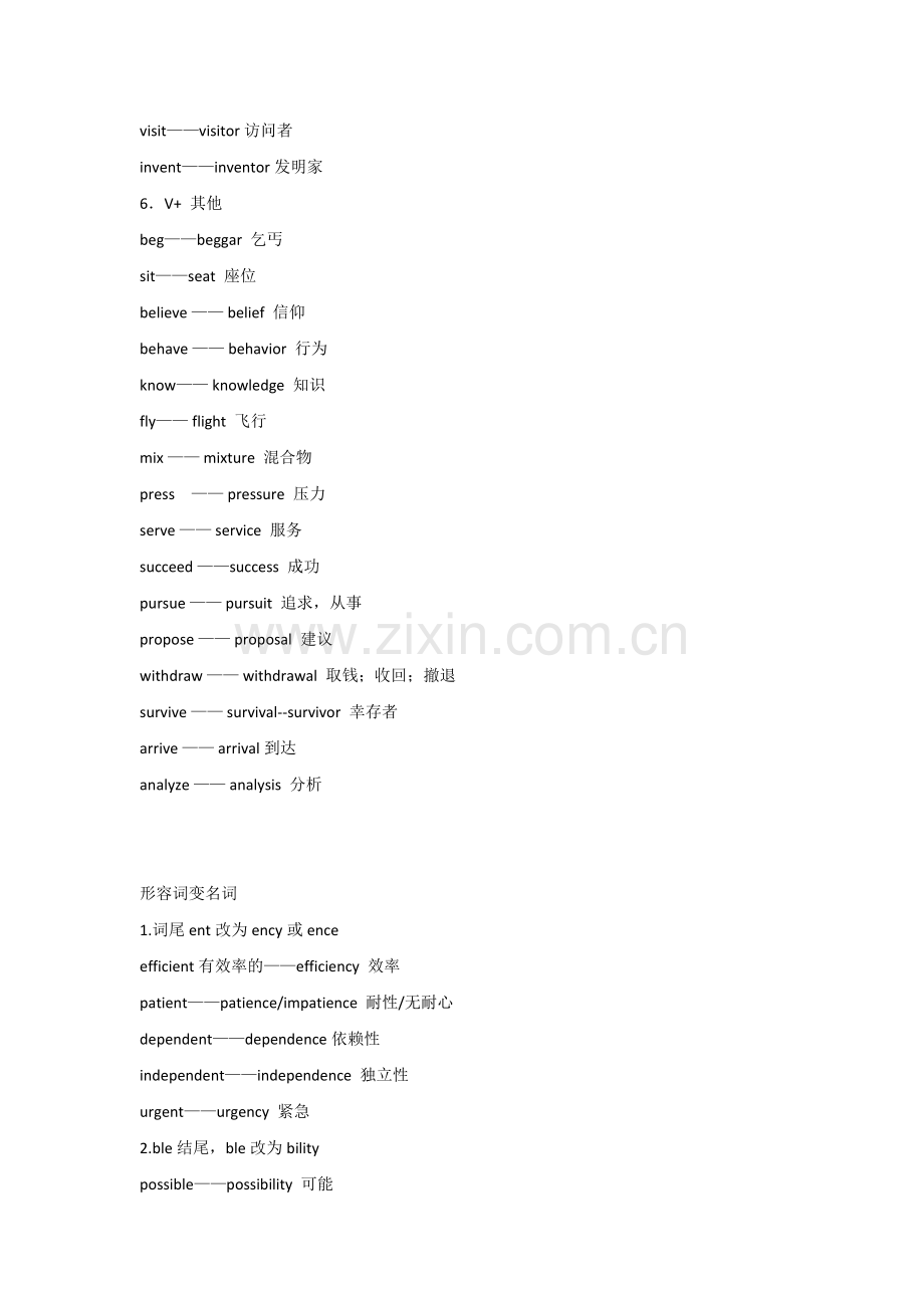 高中英语考试5类28组词性转换规律归纳.docx_第3页